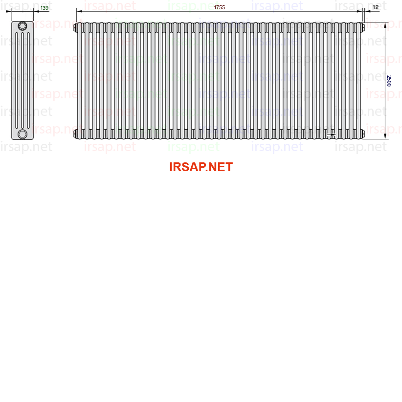 Радиатор IRSAP Tesi 42500/39 T14 CL 01